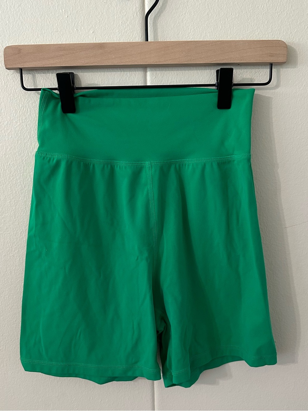 Meshki Kelly Green Biker Shorts